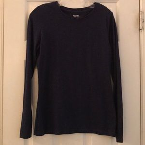 Mossimo Long Sleeve Navy Tee M